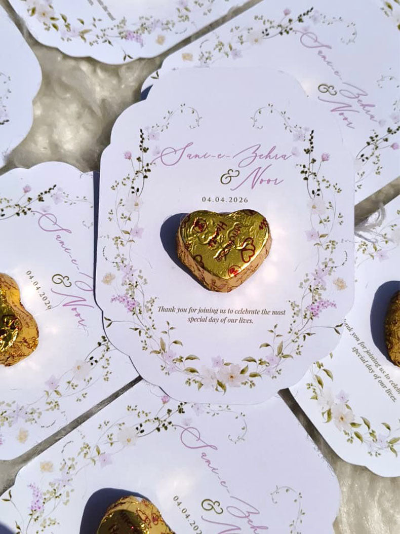 Floral Chocolate Card