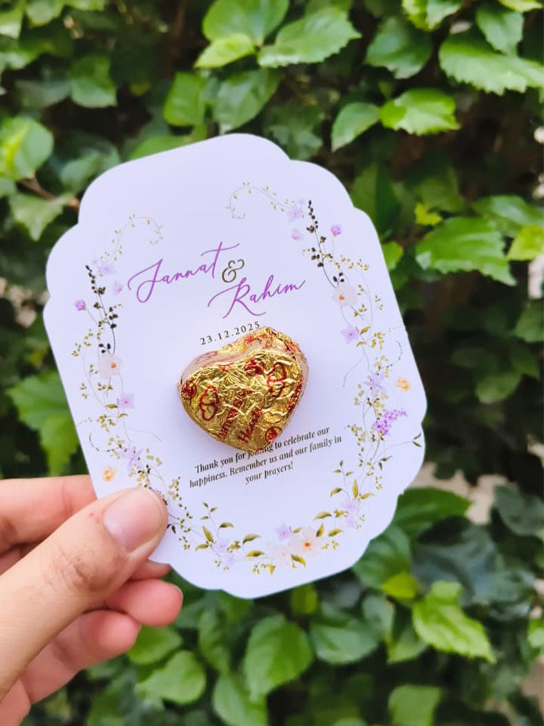 Floral Chocolate Card