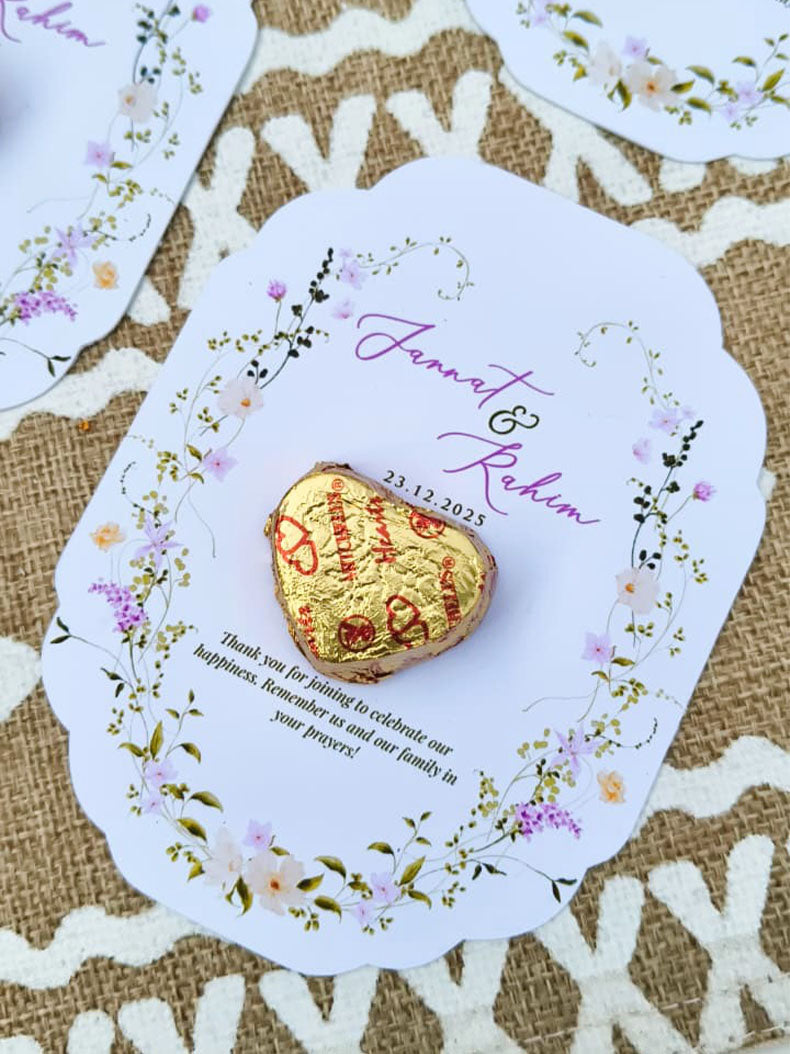 Floral Chocolate Card