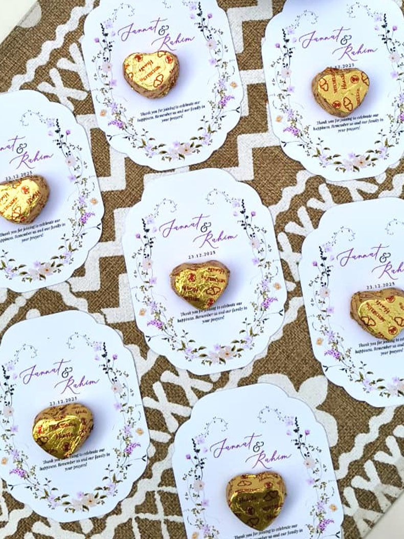 Floral Chocolate Card