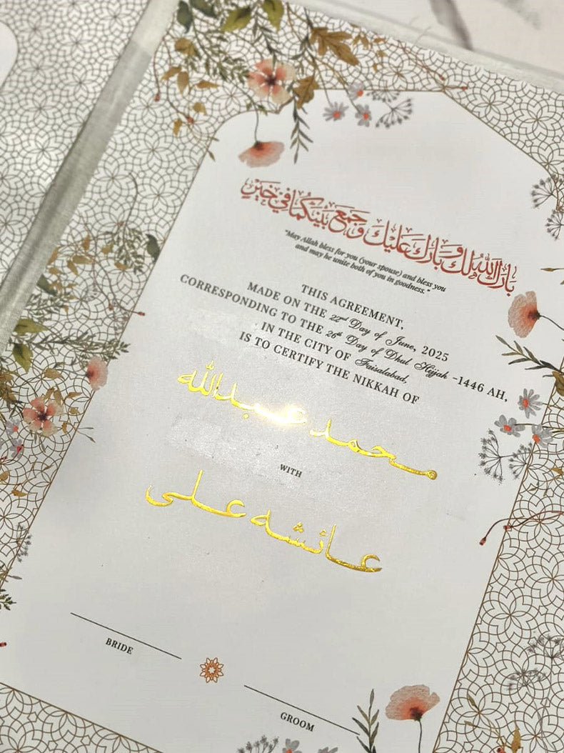 Wafa Nikkah Booklet
