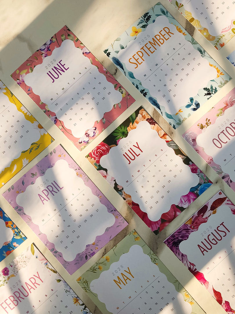 Floral 2025 Calendar
