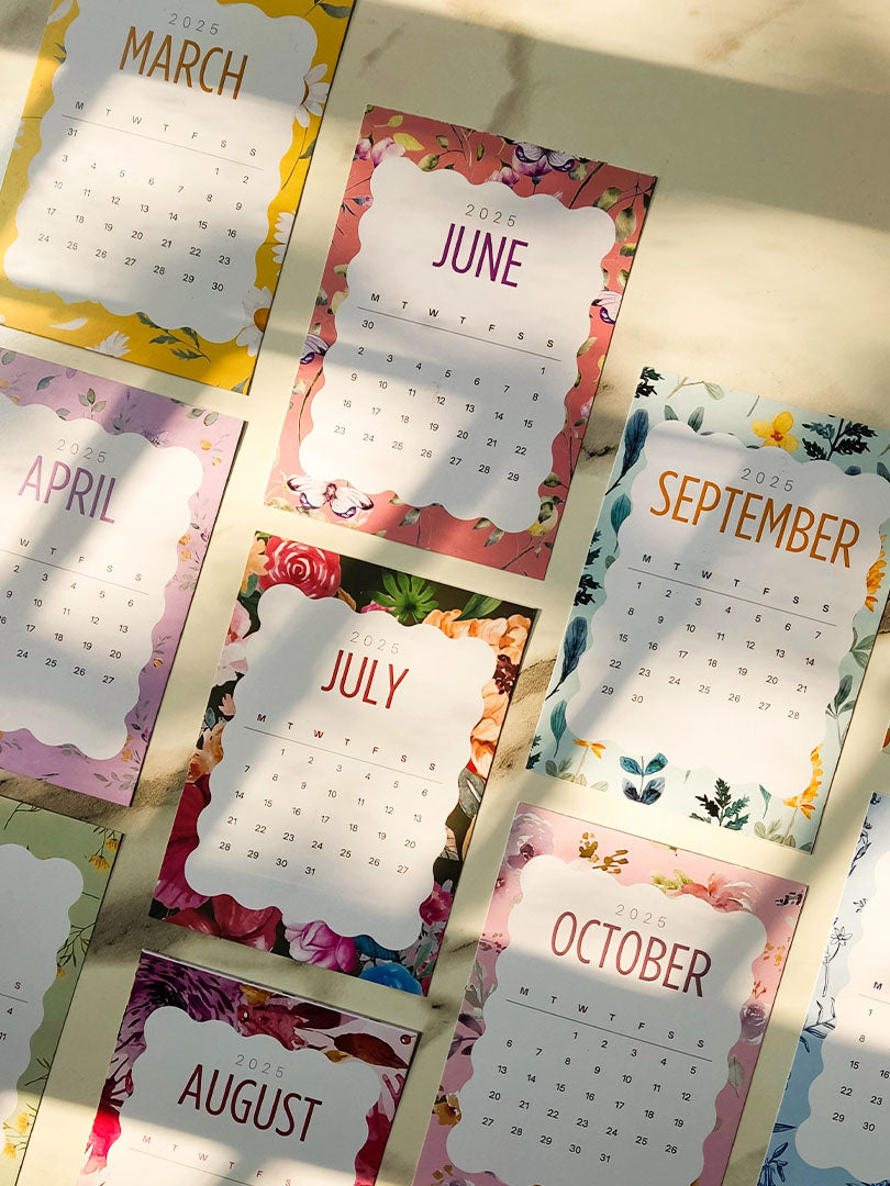 Floral 2025 Calendar