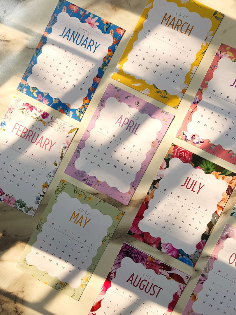 Floral 2025 Calendar