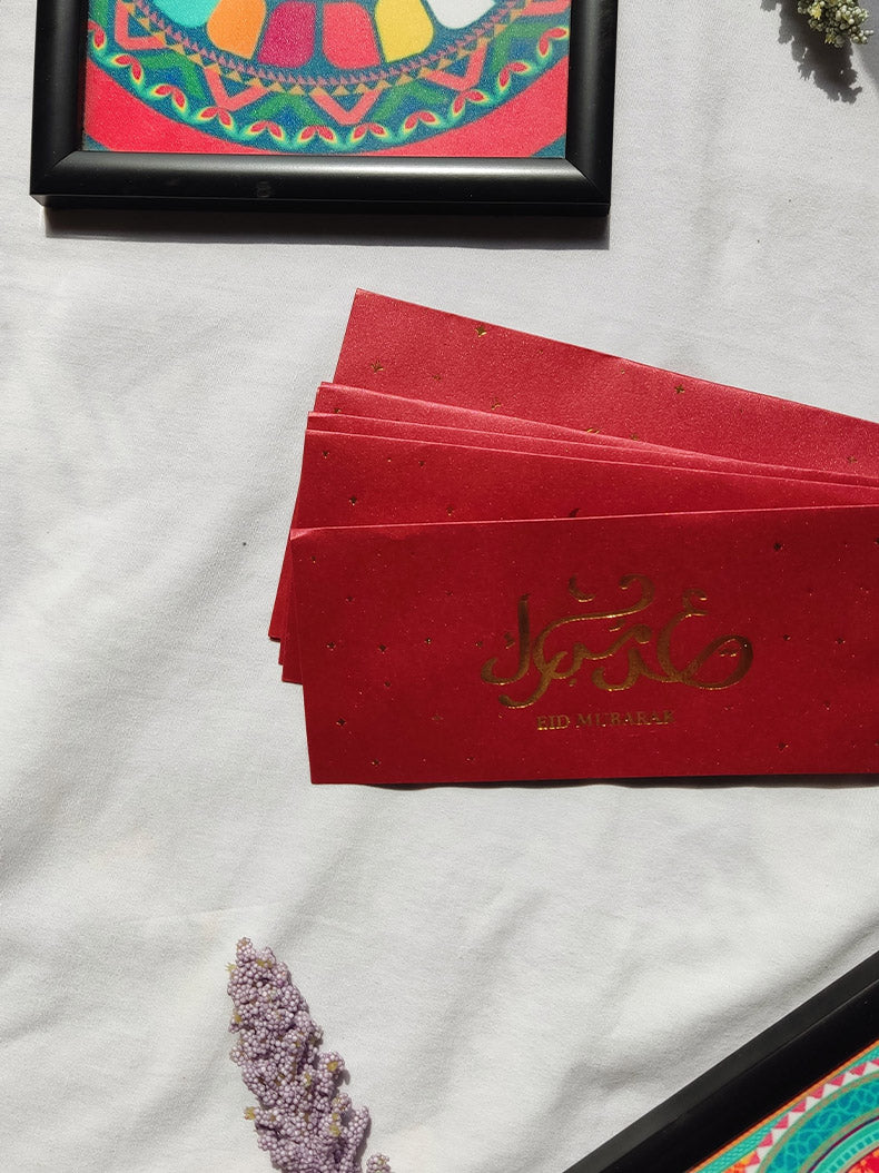Eid Mubarak Calligraphy Envelopes