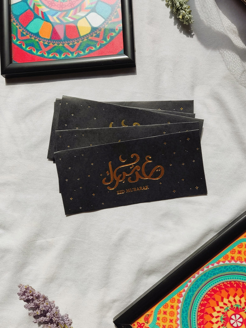 Eid Mubarak Calligraphy Envelopes