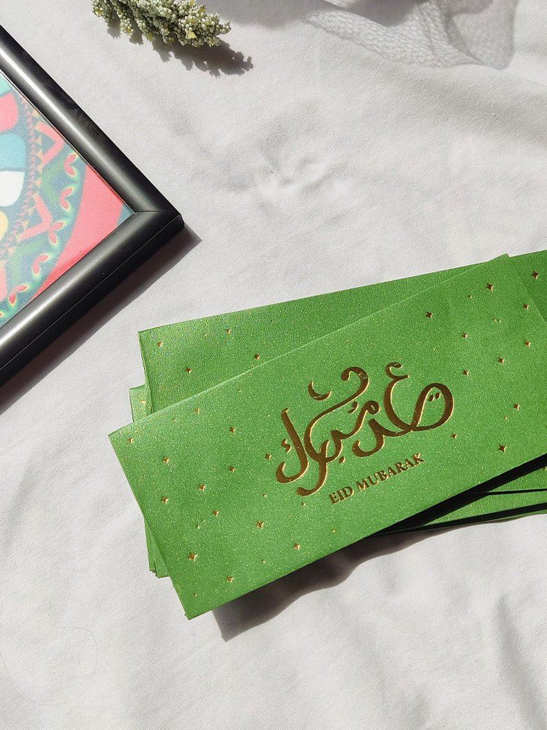 Eid Mubarak Calligraphy Envelopes