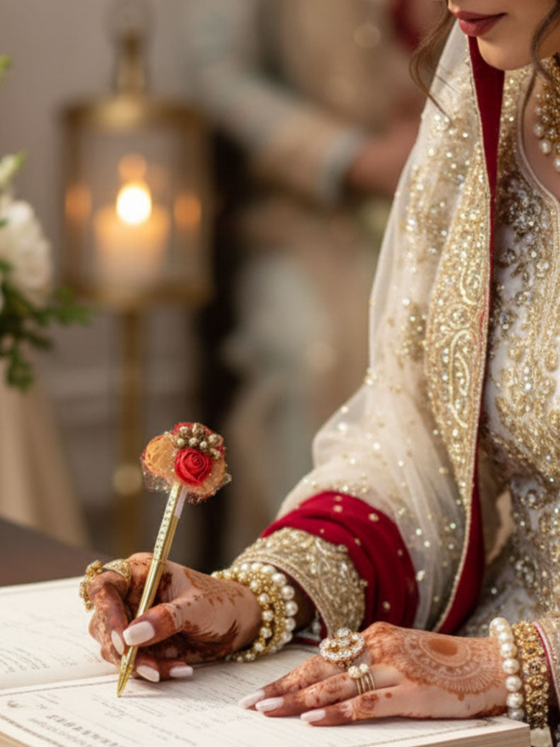 Gold Nikkah Pens